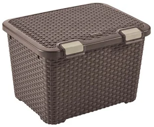 CURVER Pojemnik RATTAN STYLE 43 L 49,5 x 33 x 39,7 cm CURVER - Pudła i pojemniki do przechowywania - miniaturka - grafika 4
