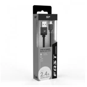 SILICON POWER Kabel Silicon Power Boost Link PVC LK10AB, USB - micro USB 1m, black SP1M0ASYLK10AB1K - Kable USB - miniaturka - grafika 3