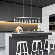 Lampy sufitowe - Näve Lampa wisząca LED Nobilis, ściemniana, ciemnoszara - miniaturka - grafika 1