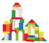 Klocki - Anek SMILY PLAY AC7660 KLOCKI DREWNIANE 50EL - miniaturka - grafika 1