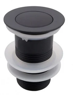 Sea Horse SEA-HORSE Korek klik-klak mały do umywalki bez przelewu czarny mat mosiądz - Korki do umywalek Sea Horse SEA-HORSE Korek klik-klak mały do umywalki bez przelewu czarny mat mosiądz - Korki do umywalek - miniaturka - grafika 1