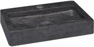 Umywalki - vidaXL Lumarko Umywalka, czarna, 38x24x6,5 cm, marmur! 149187 - miniaturka - grafika 1