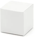 Gadżety dla niej i dla niego - PartyDeco Pudełeczka kwadratowe, białe, 10 sztuk - miniaturka - grafika 1