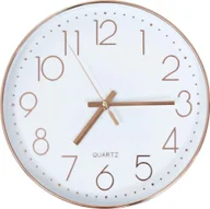 Zegary - vidaXL Zegar ścienny, 30 cm, różowe złoto vidaXL - miniaturka - grafika 1