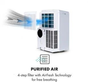 Klarstein Ion Breeze system klimatyzacji 9000 BTU 410 m/h 16-32°C biały ACO8-Ion Breeze 9k - Klimatyzatory - miniaturka - grafika 9