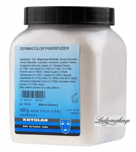 KRYOLAN DERMACOLOR FIXER PUDER - Puder sypki utrwalający makijaż - 500 g - ART. 75704-P1 KR75704-P1 - Pudry do twarzy KRYOLAN DERMACOLOR FIXER PUDER - Puder sypki utrwalający makijaż - 500 g - ART. 75704-P1 KR75704-P1 - Pudry do twarzy - miniaturka - grafika 1