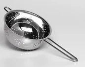 Sitka - Krüger Karl sito cedzak na trzonek, trzonek, sitko kuchenne, wykonana ze stali nierdzewnej, do wyboru różne rozmiary, srebro, 18 cm 106018 - miniaturka - grafika 1