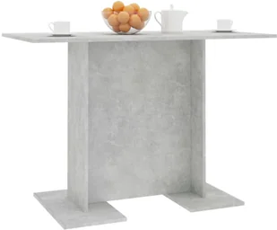 vidaXL Stół jadalniany, szarość betonu, 110x60x75 cm, płyta wiórowa - Stoły - miniaturka - grafika 3