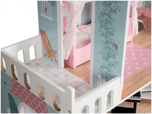 Mamabrum XXL Największy drewniany domek dla lalek 123 cm podświetlany LED taras akcesoria ogródek DOMEK W06A379 - Domki dla lalek Mamabrum XXL Największy drewniany domek dla lalek 123 cm podświetlany LED taras akcesoria ogródek DOMEK W06A379 - Domki dla lalek - miniaturka - grafika 5