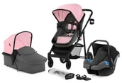 Wózki dziecięce - KinderKraft Juli 3w1 Różowy - miniaturka - grafika 1
