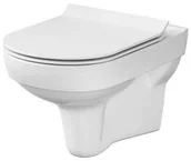 Miski WC - Cersanit City New zestaw miska wisząca CleanOn z deską wolnoopadająca duroplastową SLIM K701-143 CE.KRCIT.MW-CLEAN/SLIM-SET - miniaturka - grafika 1
