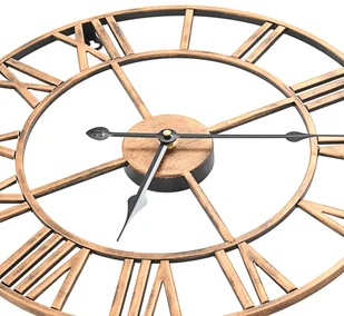 vidaXL vidaXL Zegar ścienny, metal, 40 cm, złoty - Zegary - miniaturka - grafika 4