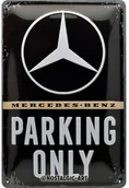 Dekoracje domu - Art Nostalgic 22276 Mercedes-Benz parking Only | retro tabliczka blaszana tabliczka | Vintage-|-dekoracja ścienna | metalowe | 20 x 30 cm 22276 - miniaturka - grafika 1