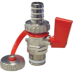 Afriso Zawór spustowy niklowany KFE 1/2 42407 - Akcesoria grzewcze - miniaturka - grafika 2