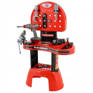 Wader Quality Toys Mammoet Warsztat Majsterkowicza Narzędzia + Wiertarka 65322 - Mały majsterkowicz - miniaturka - grafika 3