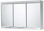 Szafki łazienkowe - Gedy łazienka szafka z 3 drzwi z lustrem, błyszczący, biały - miniaturka - grafika 1
