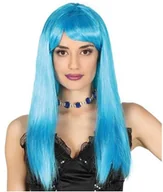 Dodatki do strojów karnawałowych - Guirca Peruka party "Neon Bob", niebieski, GUIRCA GU4062 - miniaturka - grafika 1