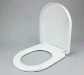 Deski sedesowe - Domotechnika Deska sedesowa antybakteryjna Biała, Wolnoopadająca, 430 x 356 x 42 mm, duroplast - miniaturka - grafika 1