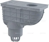 Syfony - Alca PLAST Alcaplast Wpust deszczowy uniwersalny 300 × 155/110 dolny szary AGV1S ! - miniaturka - grafika 1