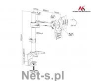 Maclean Uchwyt biurkowy MC-717 - Uchwyty do monitorów - miniaturka - grafika 18