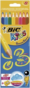 Bic 8 kolorów Kids kredki super soft - Przybory szkolne - miniaturka - grafika 3