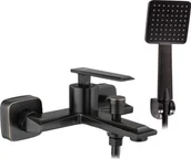 Baterie wannowe i prysznicowe - Rea Bateria ścienna wannowa Romano Old Black - miniaturka - grafika 1