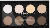 Pudry do twarzy - NYX Highlight & Contour Pro Palette profesjonalna paleta do rozświetlania i konturowania 0800897836245 - miniaturka - grafika 1