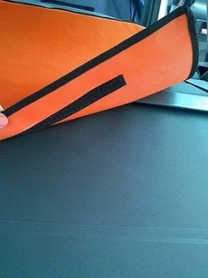 Kardiff Kardiff Activ Mata samochodowa na tylne fotele z zamkiem i bokami L brązowo-zielona - Sprzęt podróżny i transportery dla psów - miniaturka - grafika 4