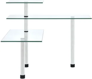 vidaXL 3-poziomowa, narożna półka kuchenna, hartowane szkło vidaXL - Pojemniki na przyprawy - miniaturka - grafika 2