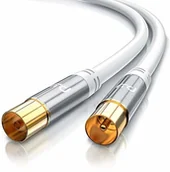 Kable - CSL-Computer CSL  7,5 m kabel antenowy HDTV 135 dB 75 omów  kabel koncentryczny premium  Full HD 4 K UHD  wtyczka koncentryczna do złącza koaksjalnego  DVB-T DVB-T2 DVB-C DVB-S DVB-S2 radio UKW DAB DAB 302483 - miniaturka - grafika 1