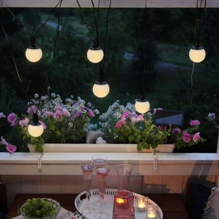 Best Season Solarny łańcuch świetlny LED COMBO z 6 kulami - Lampy ogrodowe - miniaturka - grafika 2