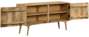 vidaXL Szafka z litego drewna mango, 120 x 30 x 60 cm - Komody - miniaturka - grafika 4
