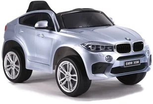 Auto na Akumulator Bmw X6 Srebrny Lakierowany - Pojazdy elektryczne dla dzieci - miniaturka - grafika 8