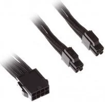 Silverstone 8pin EPS to 4+4pin ATX/EPS 300mm black - Kable komputerowe i do monitorów - miniaturka - grafika 3
