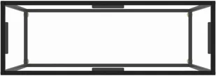 VidaXL Lumarko Stolik konsolowy, przezroczysty, 100x35x75 cm, szkło hartowane 322811 VidaXL - Ławy i stoliki kawowe - miniaturka - grafika 4