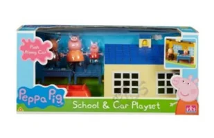 Tm Toys Świnka Peppa Zestaw szkoła + autobus - Figurki dla dzieci - miniaturka - grafika 2