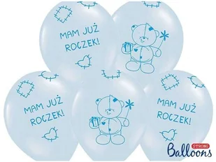 Strong Balloons Balony 14", "Mam już roczek", STRONG, Baby Blue, 6 szt SB14P-221-011-6 - Baby shower i roczek Strong Balloons Balony 14", "Mam już roczek", STRONG, Baby Blue, 6 szt SB14P-221-011-6 - Baby shower i roczek - miniaturka - grafika 2