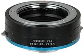 Tulejki, adaptery, redukcje do aparatów - Fotodiox Fotodiox Pro Lens Mount Shift adapter Minolta SR (MD/MC) Mount Lenses to X-Series Mirrorless camera adapter Fits X-Mount Camera bodies AS X-Pro1 wyszukiwania, X-E1, X-M1, X-A1, X-E2, X-T1 MD-FX(RF)-Pr - miniaturka - grafika 1