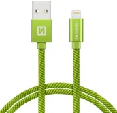 Kable USB - SWISSTEN Kabel USB Lightning SWISSTEN 2 m Zielony 71523307 - miniaturka - grafika 1
