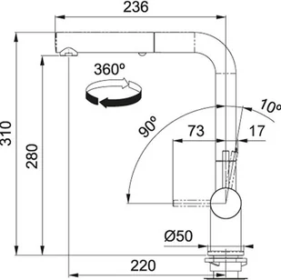 Franke Active Plus Czarny Chrom 115.0524.925 - Baterie kuchenne - miniaturka - grafika 3