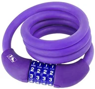 Zabezpieczenia do roweru - M-Wave DS 12.10 S zamek rowerowy spiralny, fioletowy, jeden rozmiar 231069 - miniaturka - grafika 1