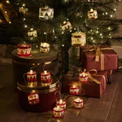 Oświetlenie świąteczne - Sirius Zawieszka dekoracyjna Elly z LED, 7 cm, czerwona - miniaturka - grafika 1