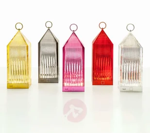 Kartell Kartell Lantern lampa stołowa LED, szary dym IP54 - Lampy ogrodowe - miniaturka - grafika 3