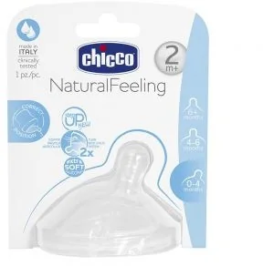 Chicco Smoczek Naturalfeeling Na Butelkę 1 Szt Silikonowy Przepływ Średni - Akcesoria do karmienia - miniaturka - grafika 5