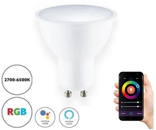 Kobi Inteligentna LED RGB ściemnialna żarówka GU10/5W/230V 2700-6500K WiFi Tuya - Żarówki LED - miniaturka - grafika 2
