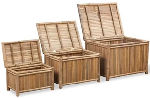 vidaXL 3 Bambusowe skrzynie - Pozostałe akcesoria kuchenne - miniaturka - grafika 9