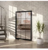 Lustra - Łukasz Ochwat Alfaram Lustro OKNO loft ze szprosami TELIMENA - kolor ramy do wyboru, Lustra ze szprosami: 100x200 - miniaturka - grafika 1