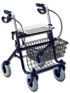 Akcesoria do telefonów stacjonarnych - GIMA gima 43142 rollator, 4 Kółka, 12,5 kg, maksymalne obciążenie 100 kg, niebieski 43142 - miniaturka - grafika 1