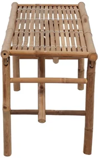 vidaXL Składana ławka ogrodowa z poduszką, 118 cm, bambusowa 3063857 - Ławki ogrodowe - miniaturka - grafika 4