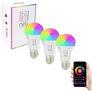 Żarówki LED - Immax Neo Immax NEO 07733C - SET 3x LED RGB Ściemniana żarówka E27/11W/230V Wi-Fi Tuya - miniaturka - grafika 1